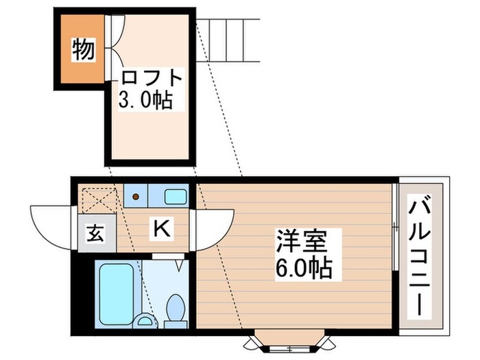 レジデンス立川の物件間取画像