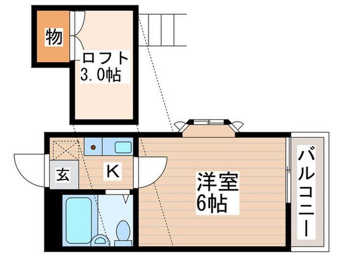 レジデンス立川の物件間取画像