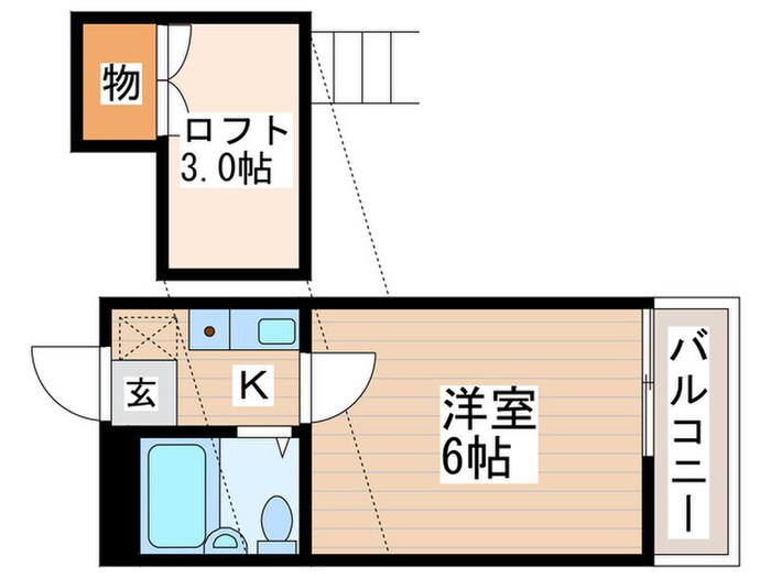 レジデンス立川の物件間取画像