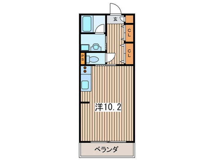 バ－ドタウン９番館の物件間取画像