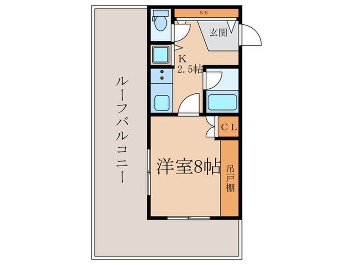 サンロイヤル東山(708)の物件間取画像