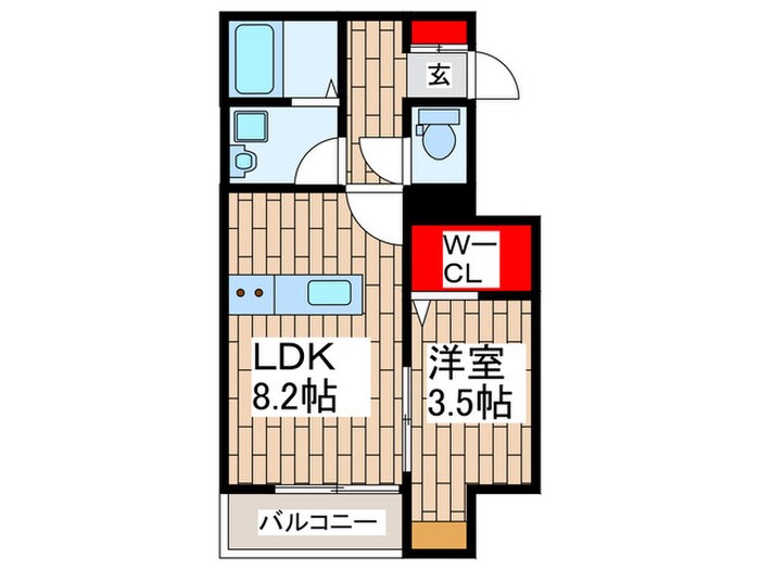 クラリス越谷の物件間取画像