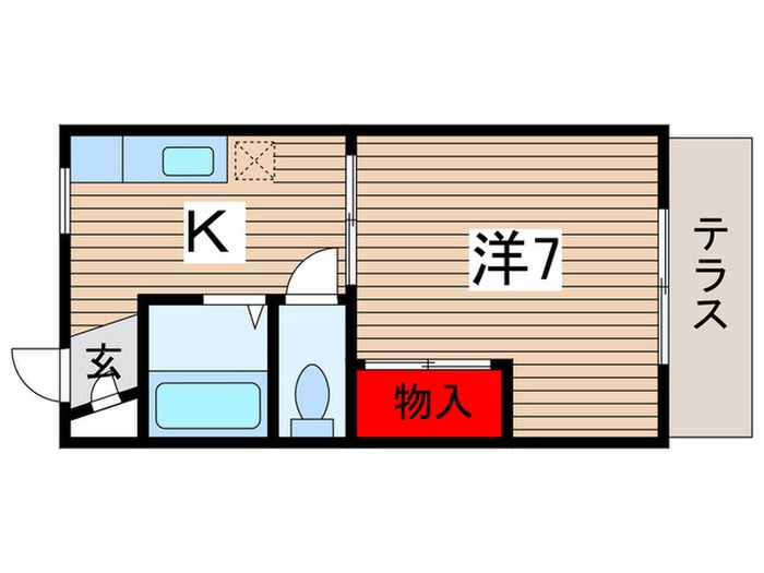 メゾンボナールの物件間取画像