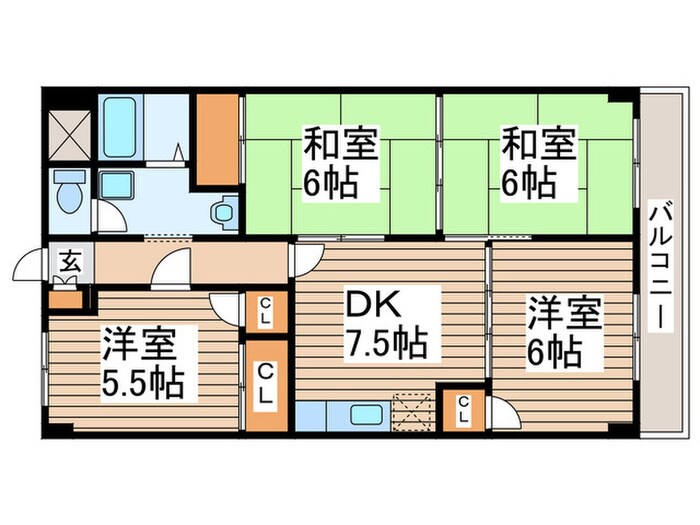 INSURANCE　BLDG　ⅩⅥの物件間取画像