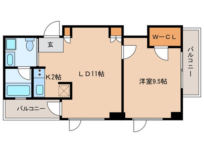 ガ－デンアイル四谷の物件間取画像