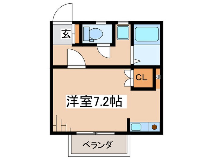 ドミール星ヶ丘Ｃの物件間取画像