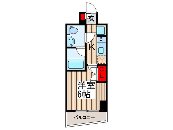 ﾌﾟﾗｳﾄﾞﾌﾗｯﾄ門前仲町Ⅳの物件間取画像