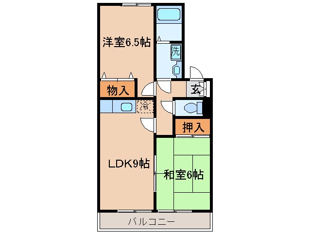 ベルデ咲の物件間取画像