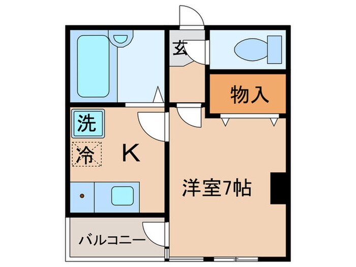 ベネチア新城の物件間取画像
