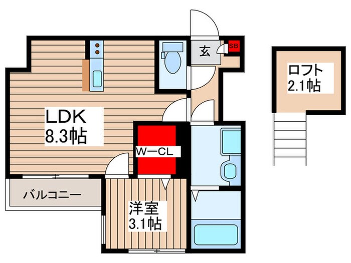 アソシエート桶川の物件間取画像