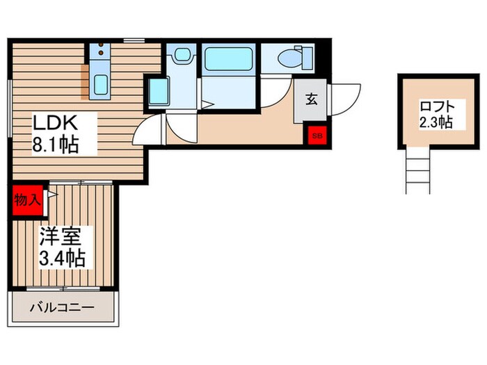 アソシエート桶川の物件間取画像