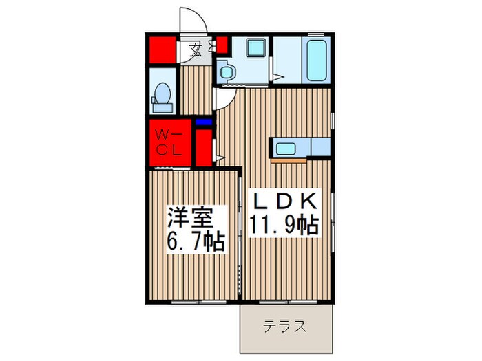 ピュアコートの物件間取画像