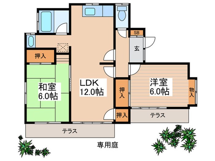 福田邸の物件間取画像