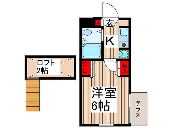 ｼﾃｨﾊﾟﾚｽ上尾5(1号室-13号室)の物件間取画像