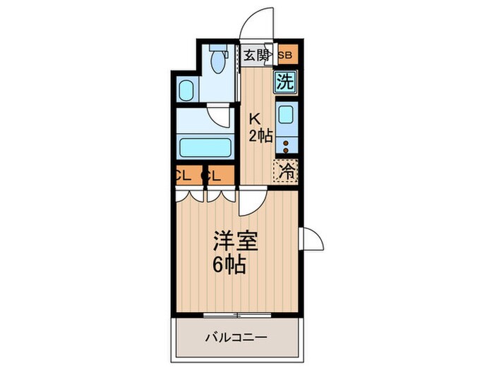 アジールコート東大井の物件間取画像