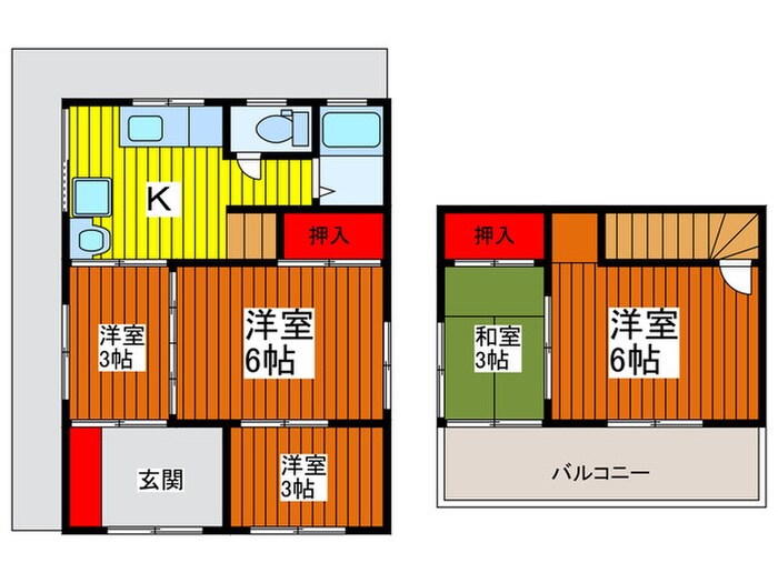 末広戸建の物件間取画像