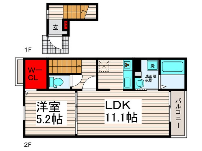 ラフレシールの物件間取画像