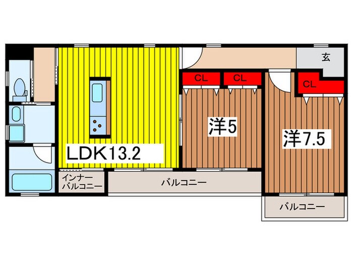 マイエス櫛引の物件間取画像