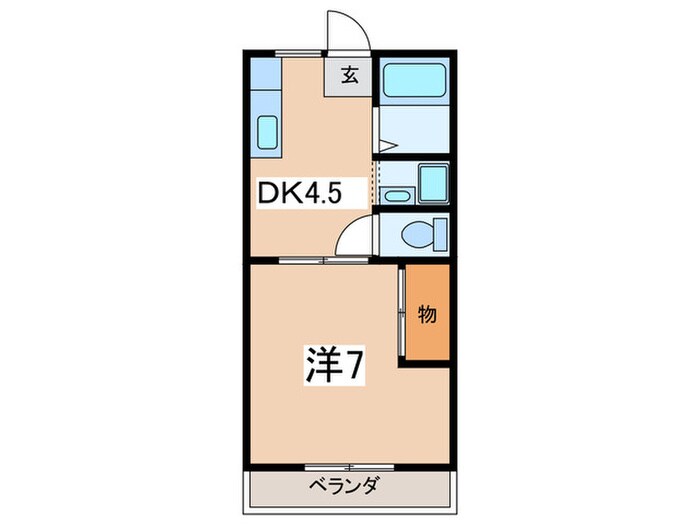 カーサ稗田の物件間取画像