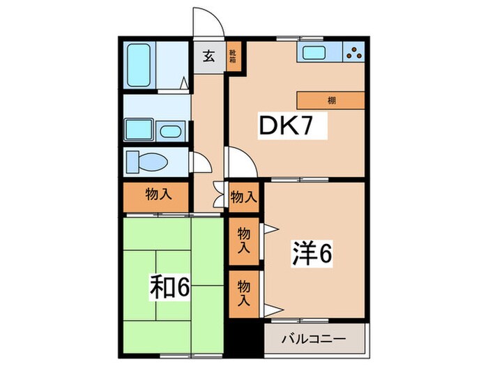 アリエッタ国府津の物件間取画像