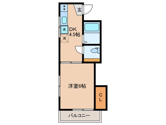 シュガーハウスの物件間取画像