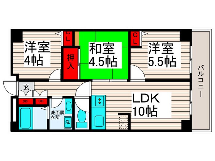 大師グリーンプラザの物件間取画像