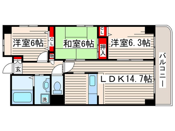 ＳＵＮ　ＳＫＹの物件間取画像