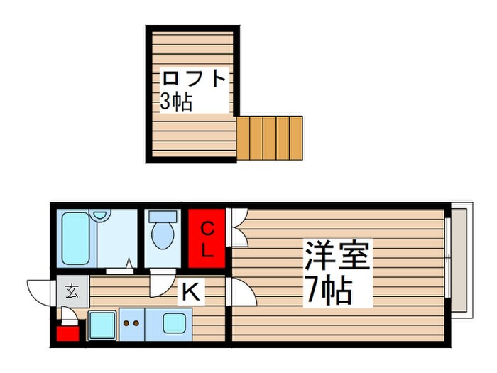 シャイングリーンＢの物件間取画像