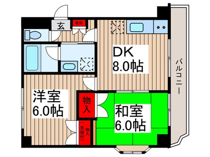 マリンスクエアの物件間取画像