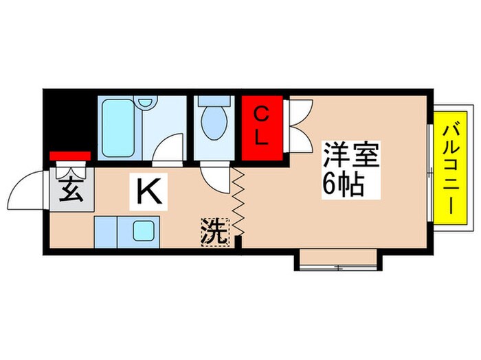 シャイン勝田台Ｂ棟の物件間取画像