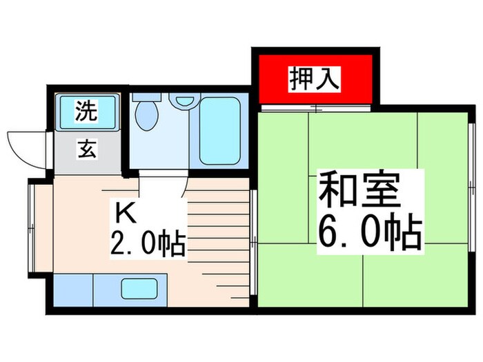 コーポタカの物件間取画像