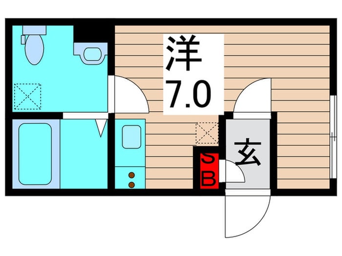 ミモザヒルズ亀有の物件間取画像