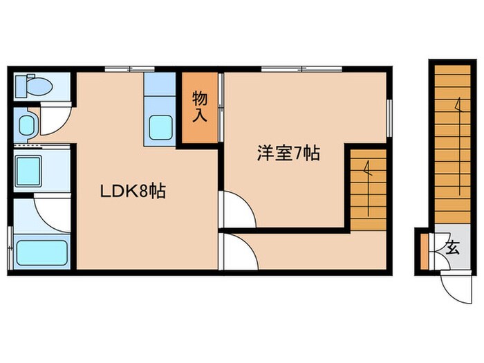 五十畑荘の物件間取画像