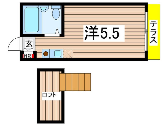 ツインクル稲田堤の物件間取画像