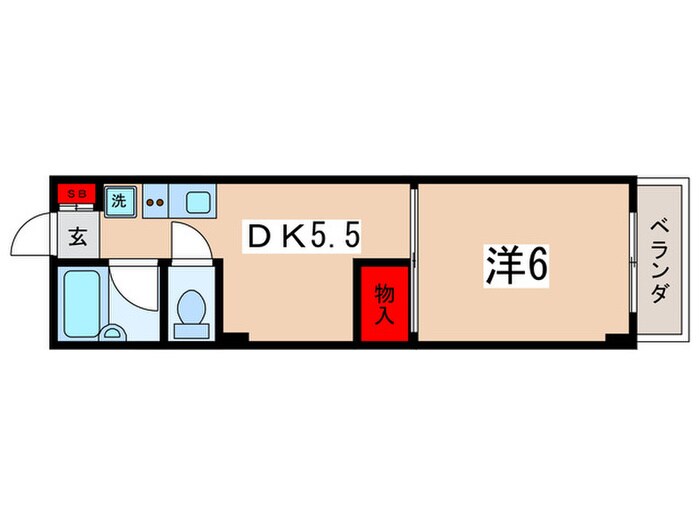 フロ－ラルマンションの物件間取画像