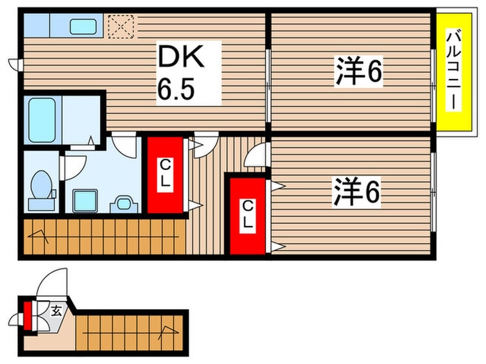 ソレイユ・TUKASAⅡの物件間取画像