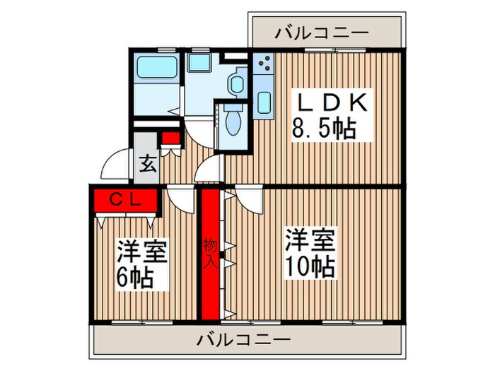 オリーブガーデンの物件間取画像