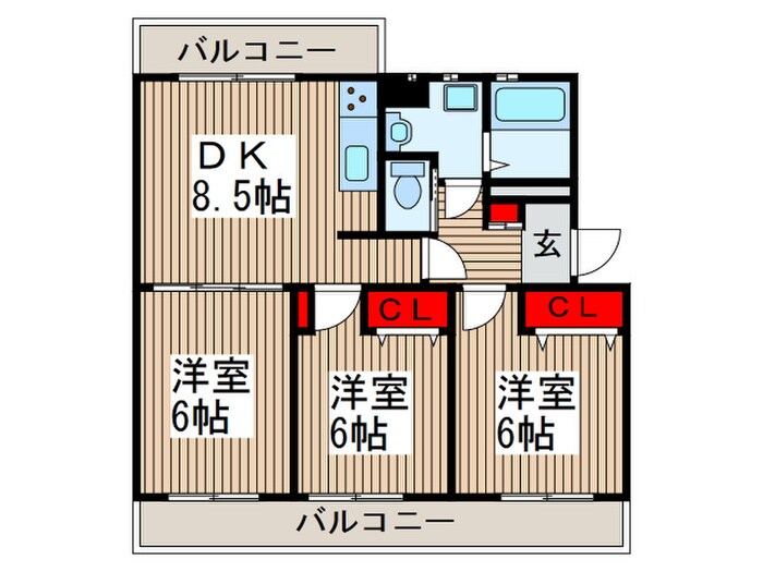 オリーブガーデンの物件間取画像