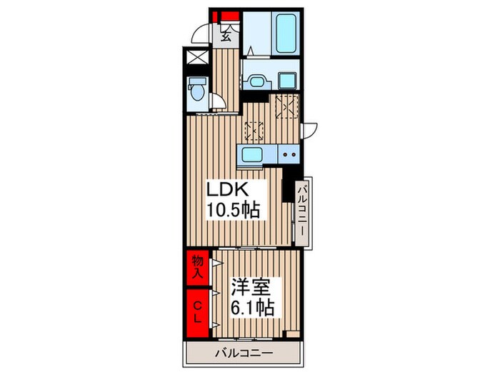 クラールの物件間取画像