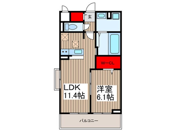 クラールの物件間取画像