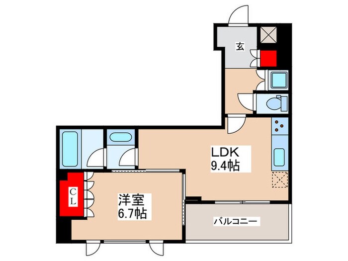 ア－バンスタイル立川の物件間取画像