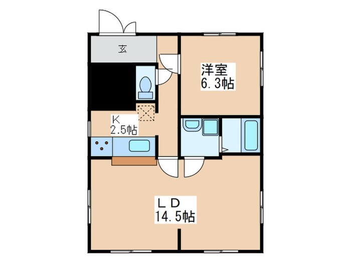 シャルマン三ッ沢の物件間取画像