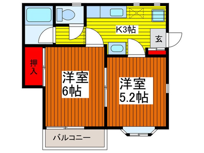 ビクトリアハイツの物件間取画像