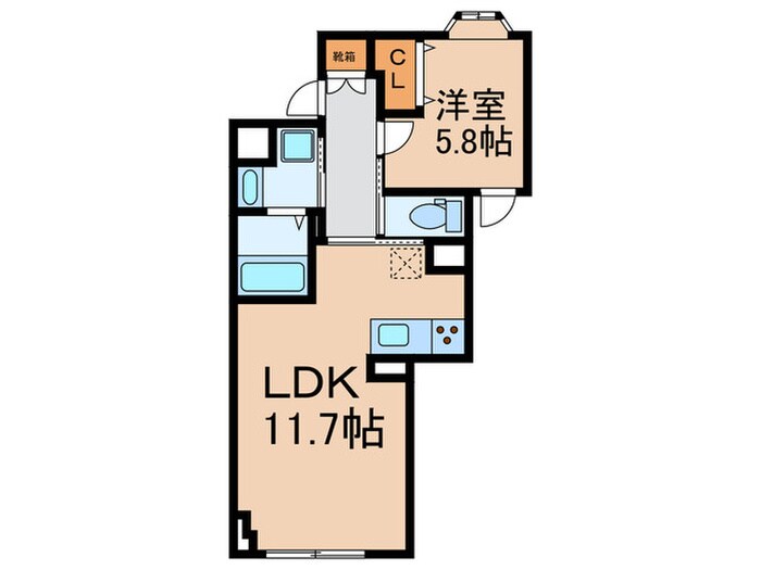 エクサム下北沢Ⅲの物件間取画像