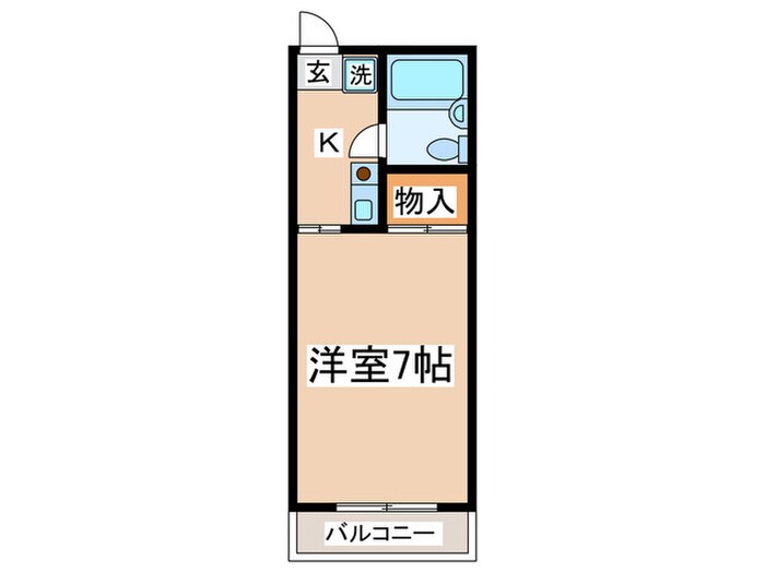 コーポＫの物件間取画像