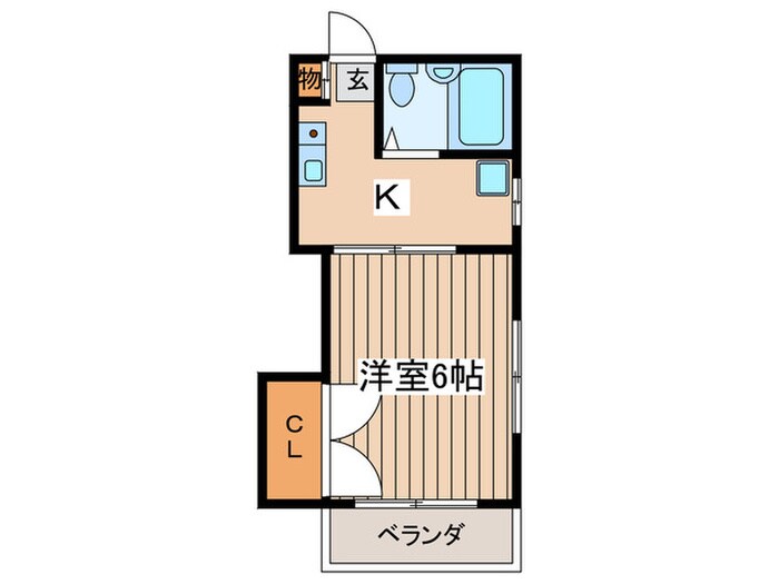 ミナトハイツ第1の物件間取画像