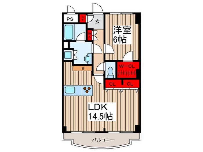 リレント谷塚の物件間取画像