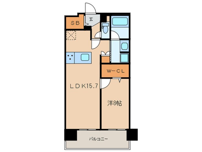 ロイヤルパークス新田の物件間取画像