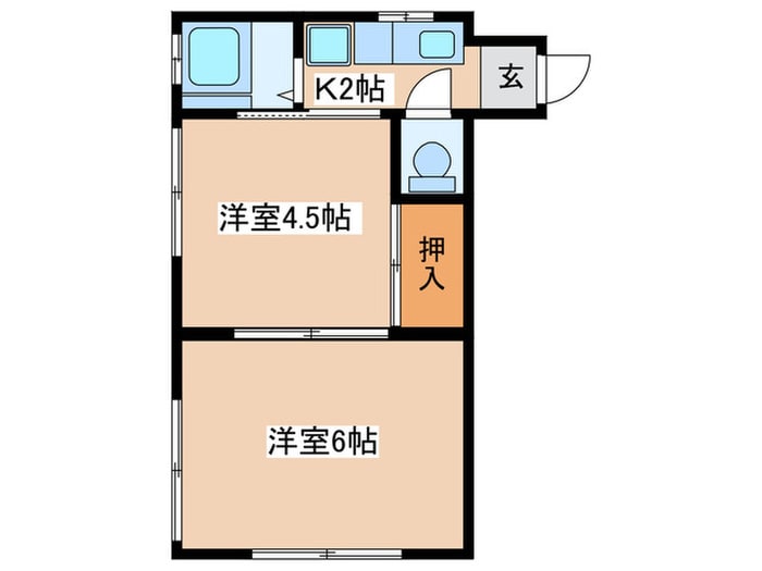 下北沢アサカ三陽マンションの物件間取画像