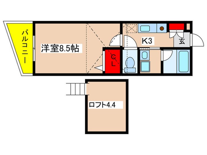 スターダスト柿生の物件間取画像